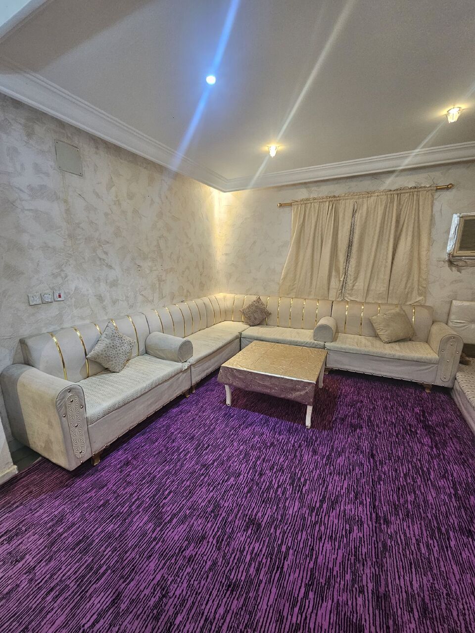 Al Badiyah, Furniture, SAR 1200,  Urgent Sale: Sofa And Complete Bed Set 0510075206