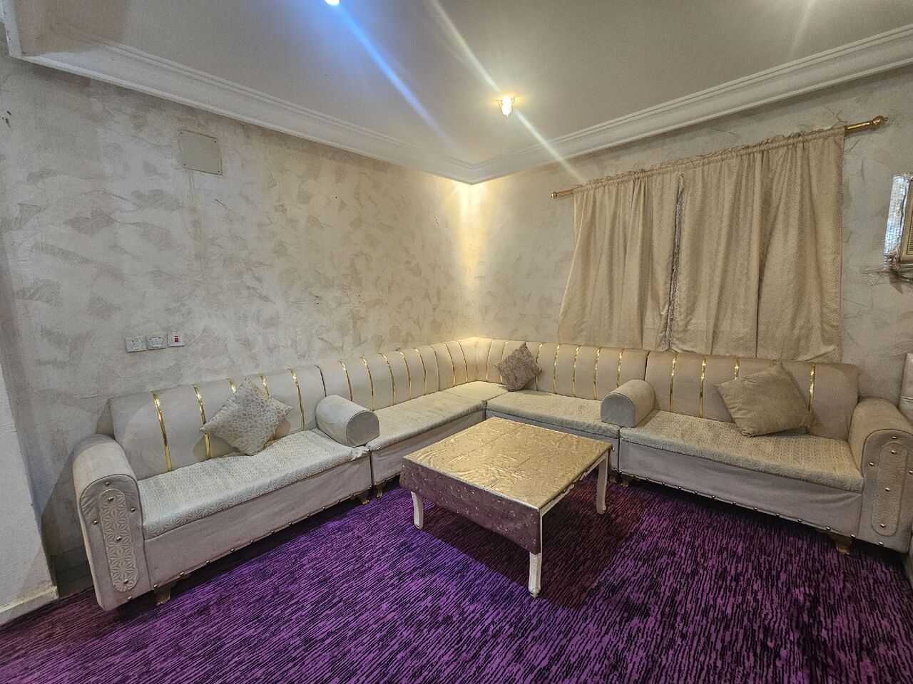 Al Badiyah, Furniture, SAR 1200,  Urgent Sale: Sofa And Complete Bed Set 0510075206