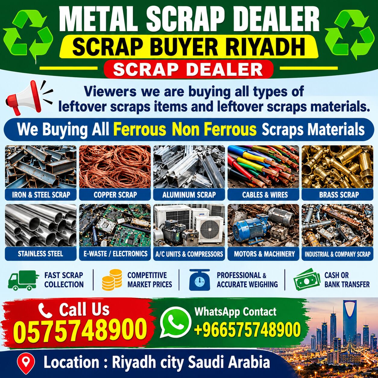 Al Sulaymaniyyah, Items Wanted, We Are Buying Purchased Collect All Types Of Leftover Scraps Materials 0575748900