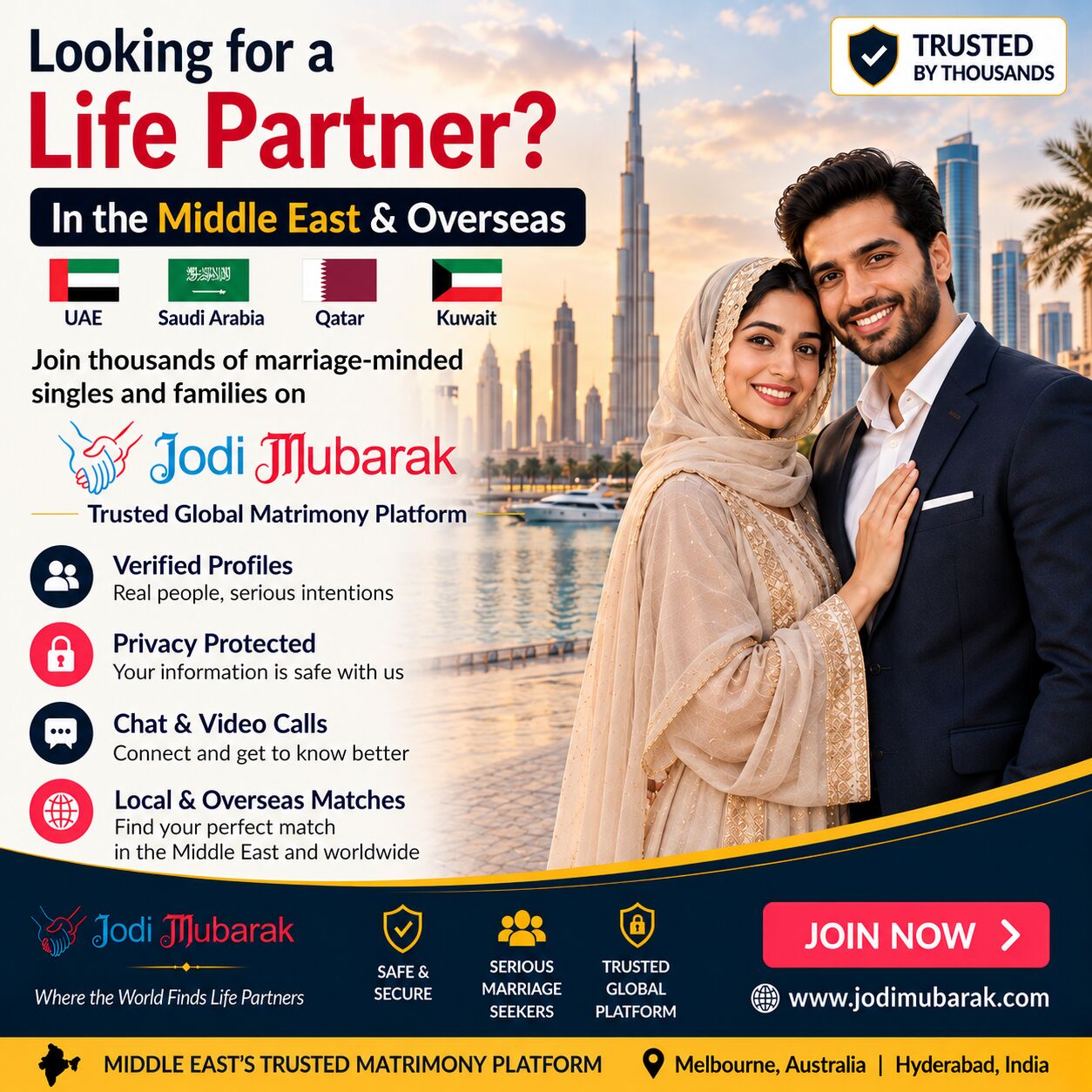 Doha, General, Jodi Mubarak &ndash; Global Matrimonial Service