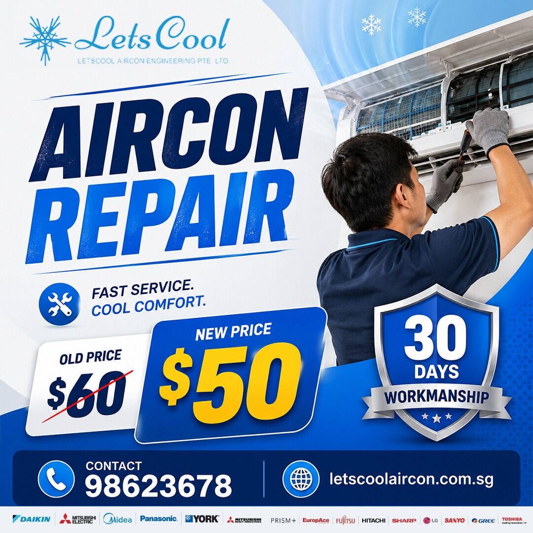 Singapore, Air Conditioners, SGD 50,  Air Con Repair Singapore
