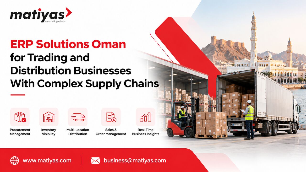 Muscat, Software, OMR 1,  ERP Solutions Oman For Trading And Distribution Businesses With Complex Supply Chains