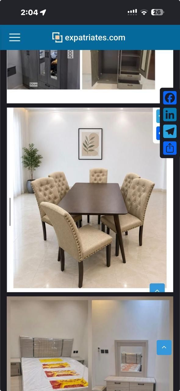 Al Iskan, Furniture, SAR 111,  New Bedroom Set Sale Online Home Devlree