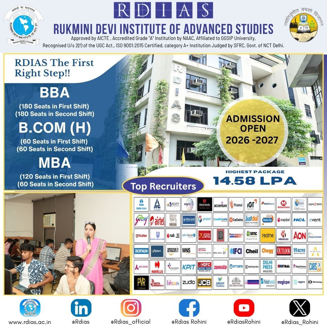 New Delhi, Education, MBA In Delhi - Developing Future-Ready Business Leaders - RDIAS