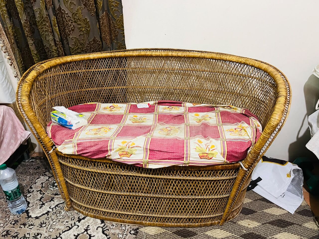 Dammam, Furniture, SAR 70,  For Sale – Wicker/Rattan Sofa 🛋️