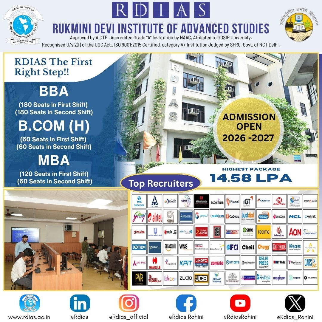 New Delhi, Education, BBA Education In Delhi Designed For Tomorrow&rsquo;s Business Leaders - RDIAS