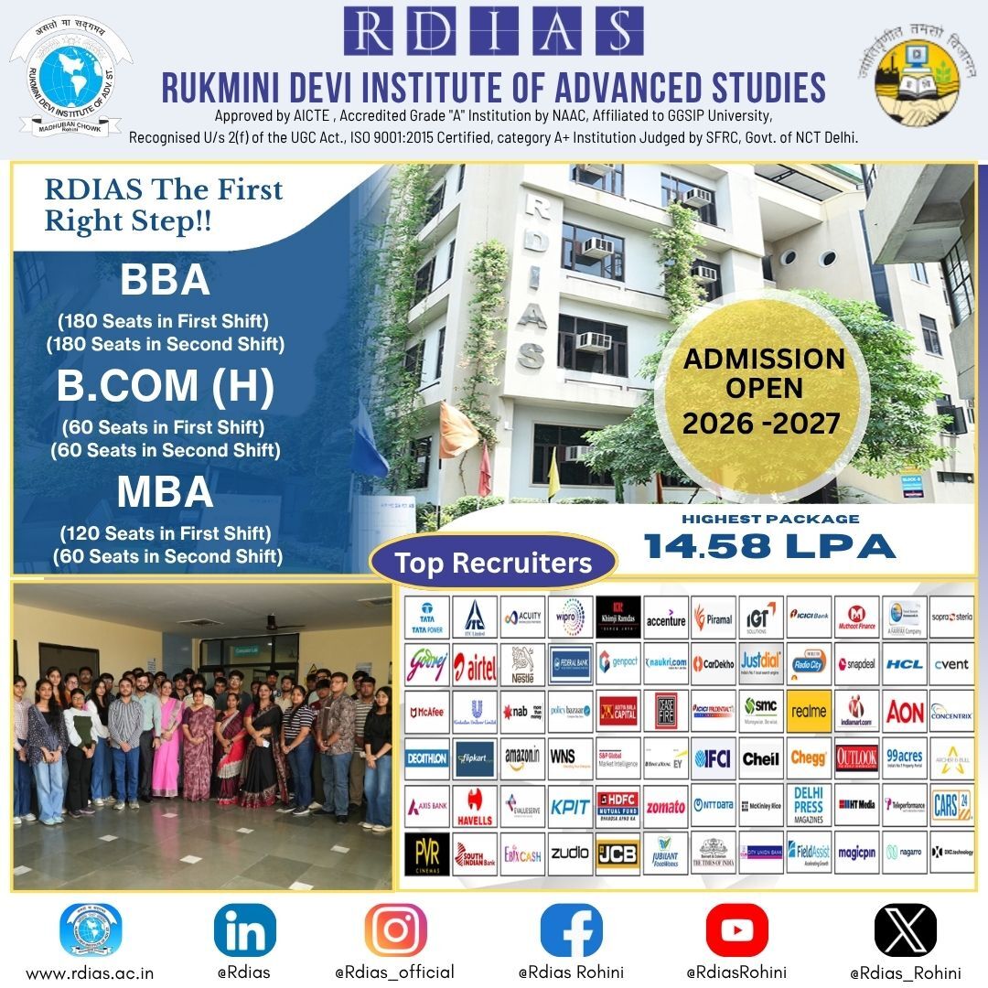 New Delhi, Education, B.Com (H) At RDIAS - Your Path To A Successful Commerce Career - RDIAS
