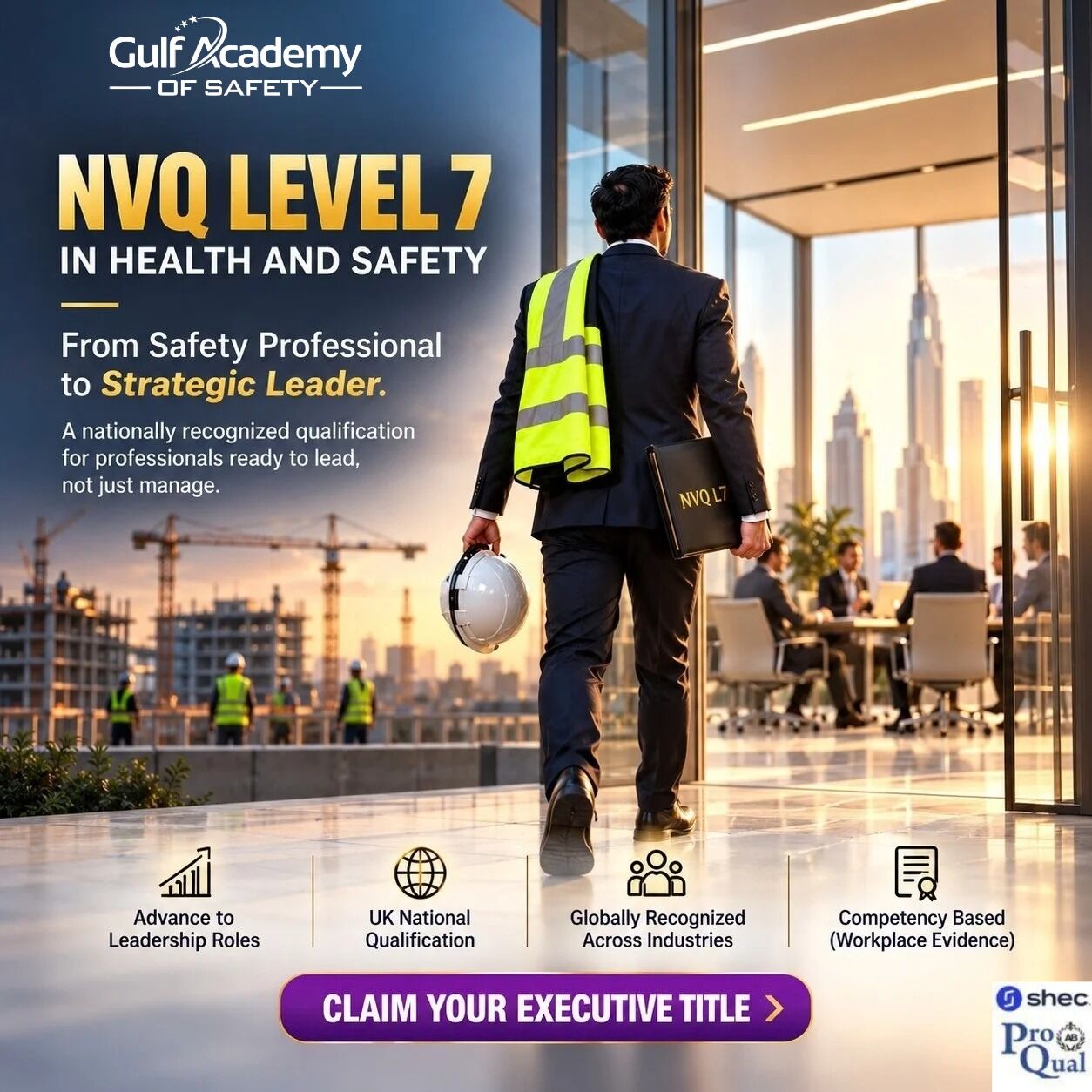Dubai, Lessons Offered, NVQ Level 7 Health And Safety &ndash; Gulf Academy Safety