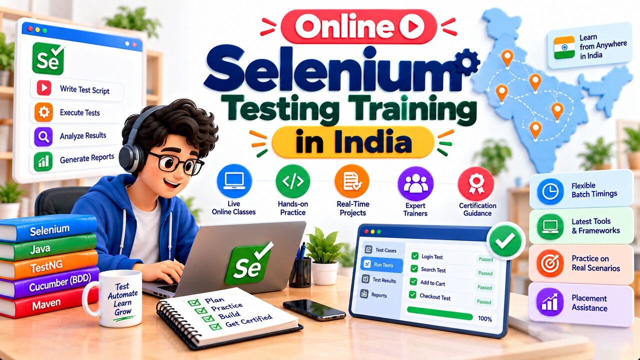 Noida, Education, Online Selenium Testing Training In India