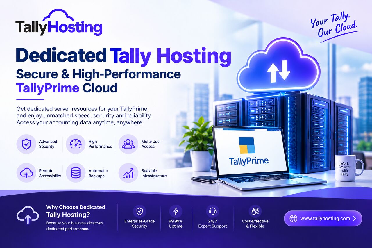 Noida, Business, Dedicated Tally Hosting | Secure & High-Performance TallyPrime Cloud