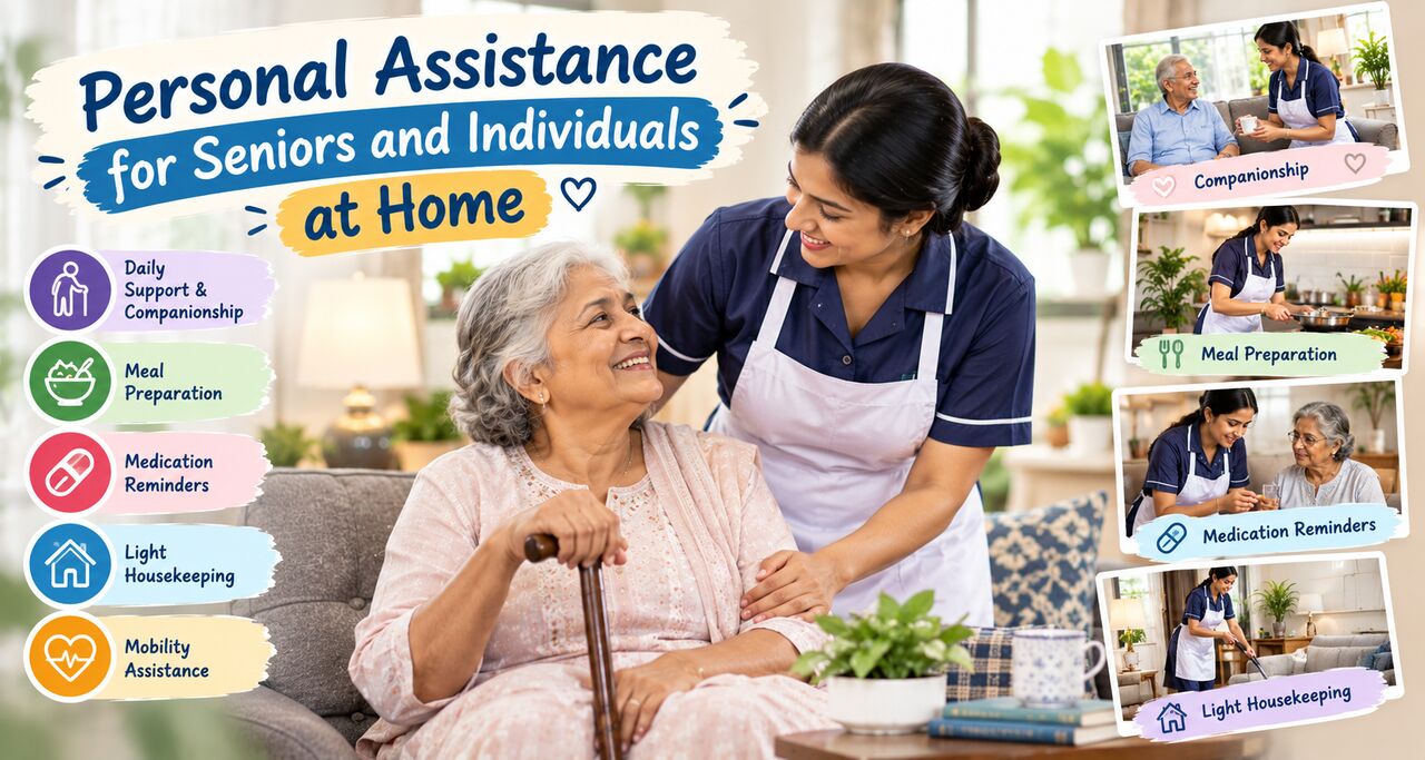 Bangalore, Cleaning, Personal Assistance For Seniors And Individuals At Home