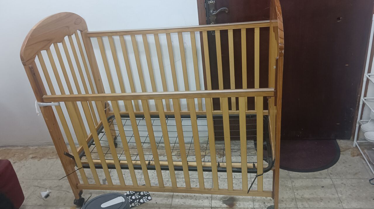 Dammam, Baby & Kid Stuff, SAR 200,  Baby Cot Bed, Stroller & Feeding Chair In Excellent Condition