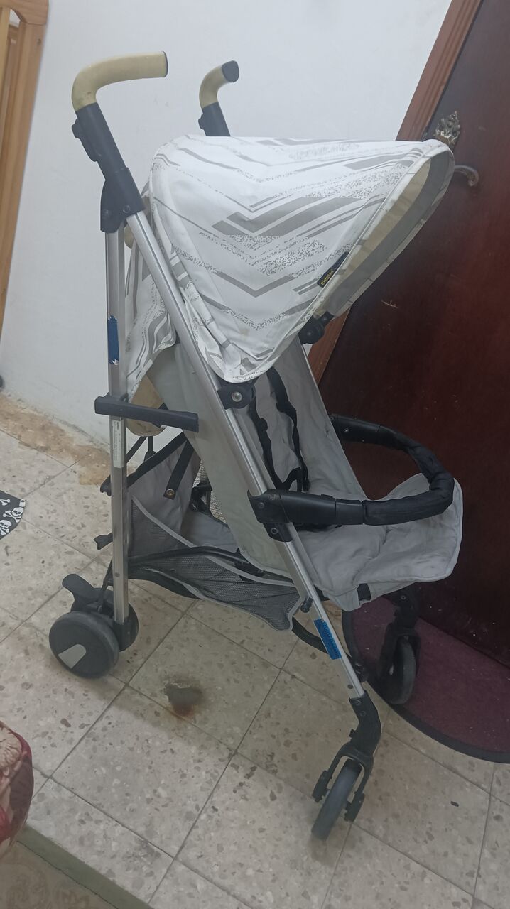Dammam, Baby & Kid Stuff, SAR 200,  Baby Cot Bed, Stroller & Feeding Chair In Excellent Condition