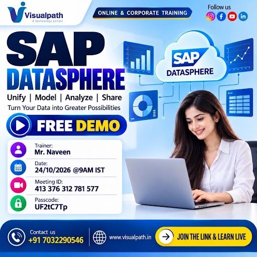 Hyderabad, Lessons Offered, Explore SAP Datasphere With A Free Live Demo On Oct 24