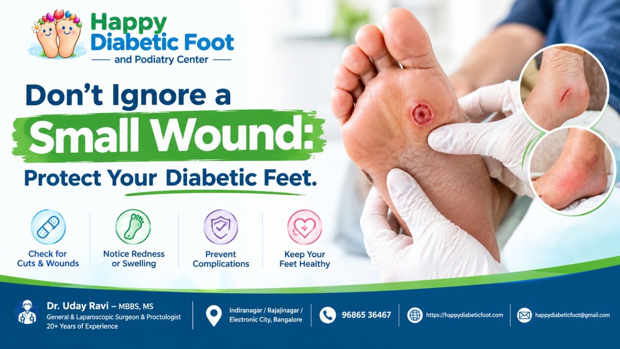 Bangalore, Health, Don&rsquo;t Ignore A Small Wound: Protect Your Diabetic Feet-Dr Uday Ravi