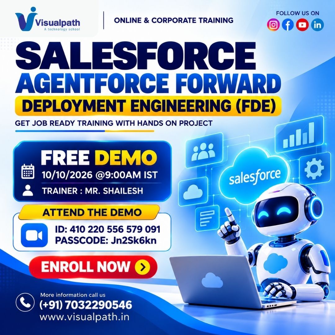 Hyderabad, Lessons Offered, Salesforce Agentforce FDE Training | Free Live Demo