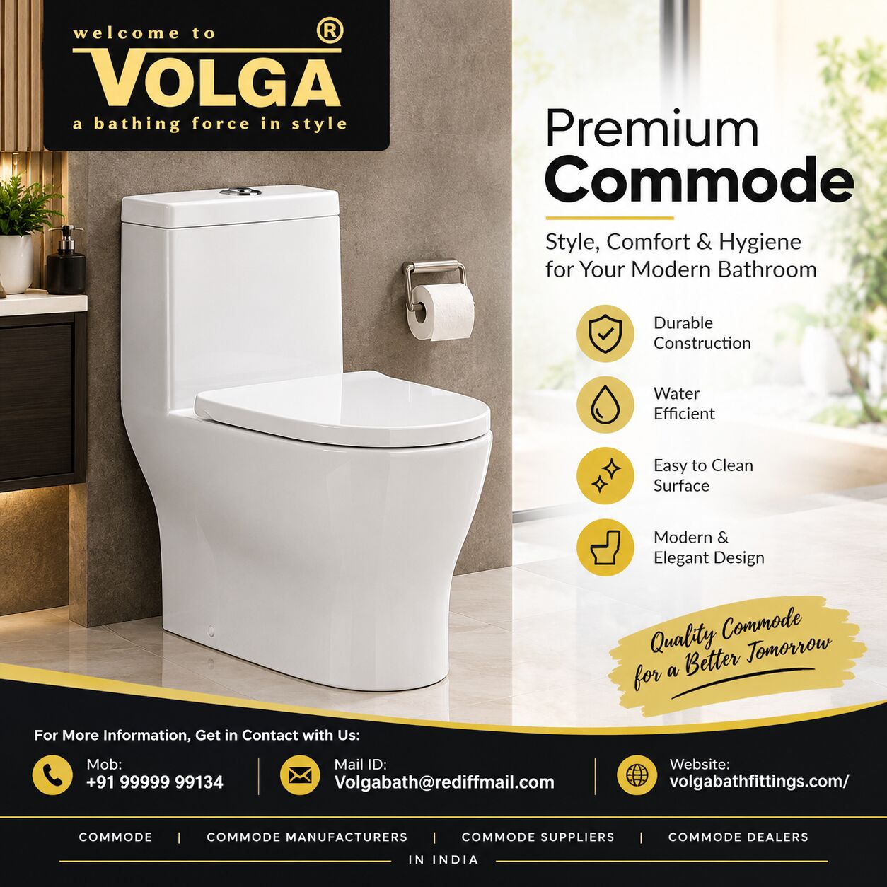 Mumbai, Business, Commode Suppliers In India For Residential And Commercial Projects
