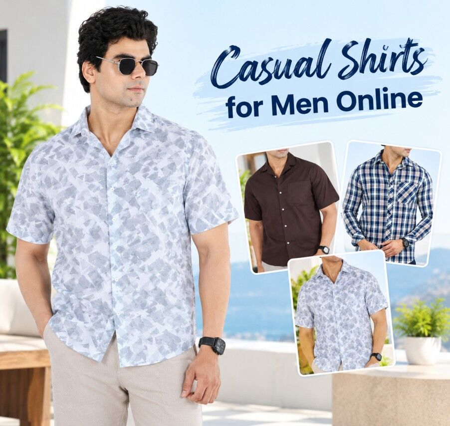 Noida, Clothing & Accessories, INR 529,  Short Sleeve Casual Shirts For Men Online