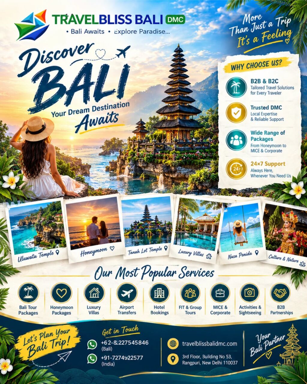 New Delhi, Travel, Explore Bali With TravelBliss Bali DMC &ndash; Customized Tours & B2B Travel Solutions