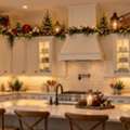 Christmas Decor Above Kitchen Cabinets &ndash; Simple Holiday Ideas