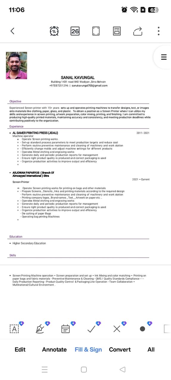 Manama, Job Seekers, Screen Printer & Machine Operator