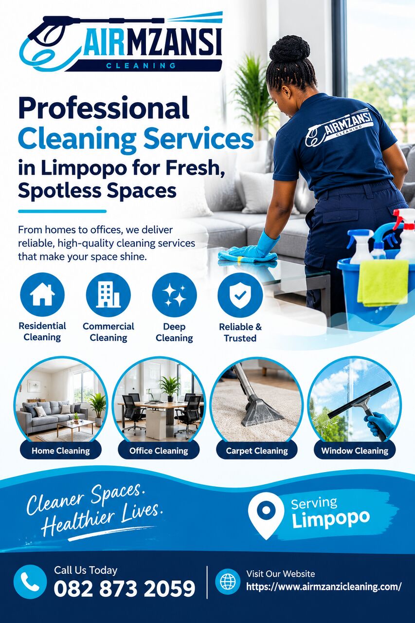 Cape Town, Cleaning, Professional Cleaning Services In Limpopo For Fresh, Spotless Spaces