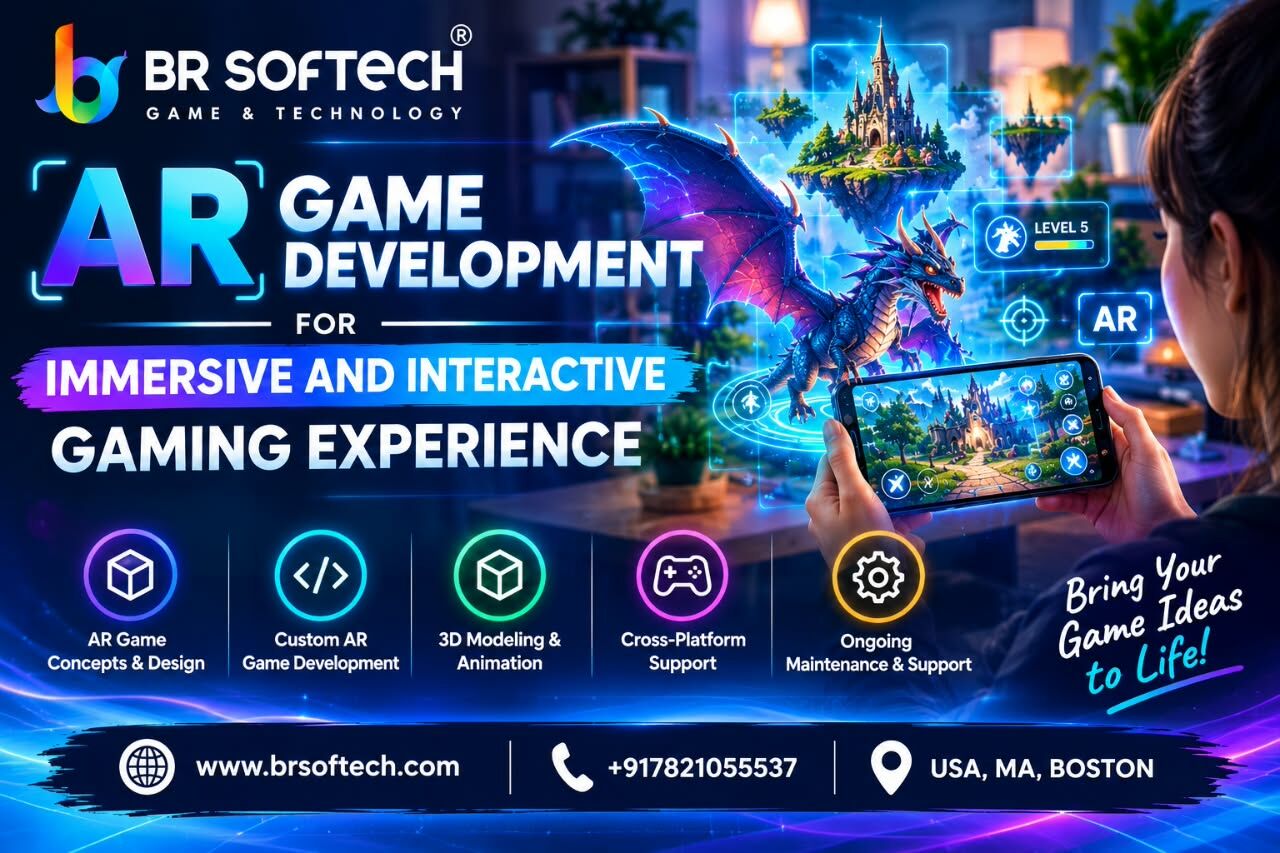 Boston, Technical, AR Game Development For Immersive And Interactive Gaming Experiences