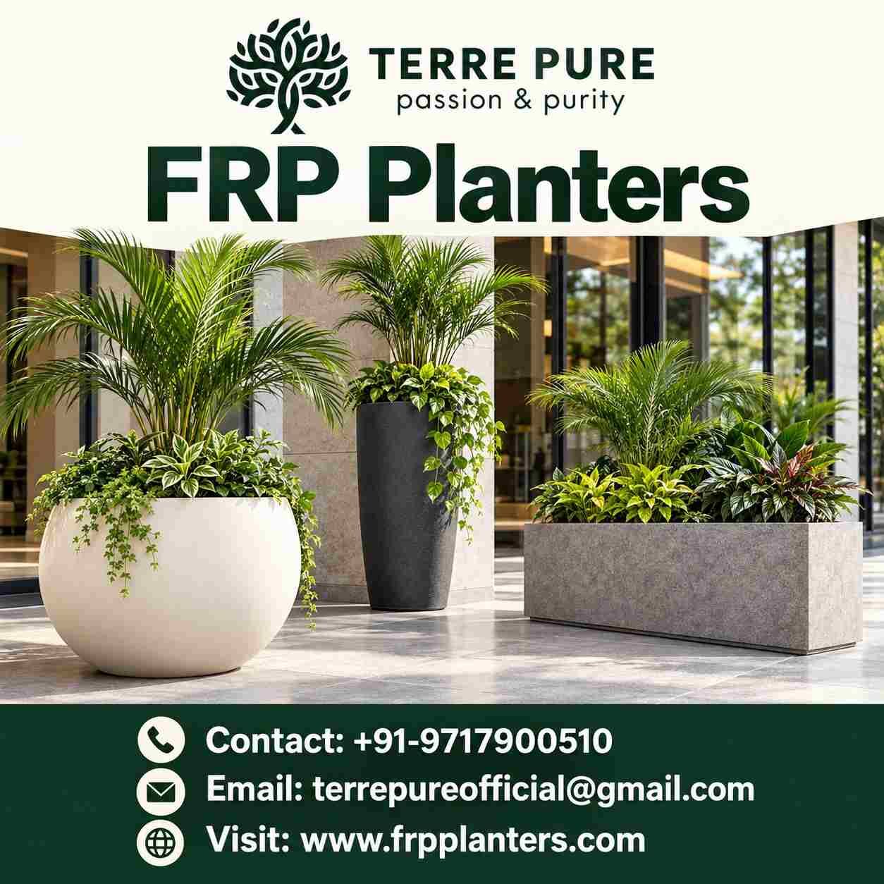 Greater Noida, Farm & Garden, Large FRP Planters For Entrances, Lobbies And Open Spaces