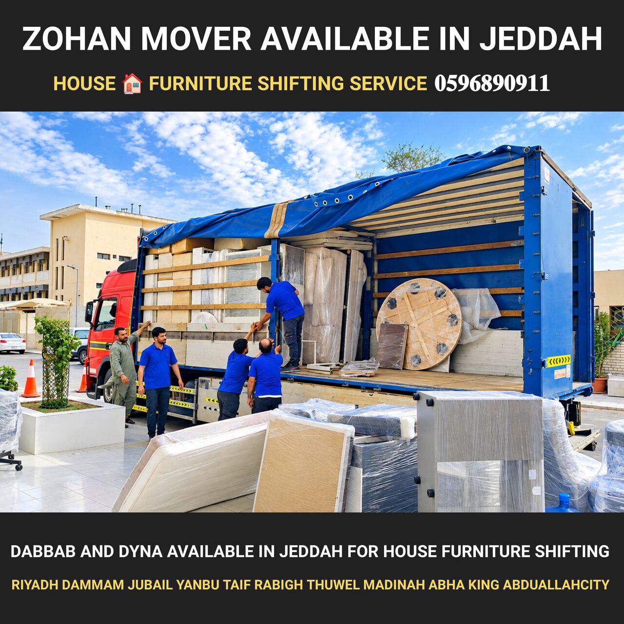 Jeddah, Labor/Moving, Zohan Movers Available In Jeddah For House Shifting Jeddah All Ksa 05996890911,,,,,,