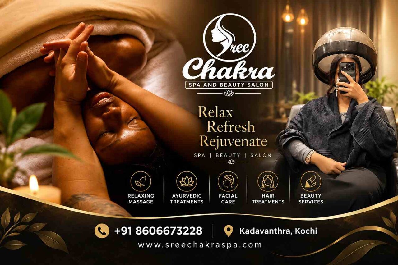 Kochi, Buildings, Sree Chakra Spa & Beauty Salon &ndash; Relaxing Spa Experience In Kochi