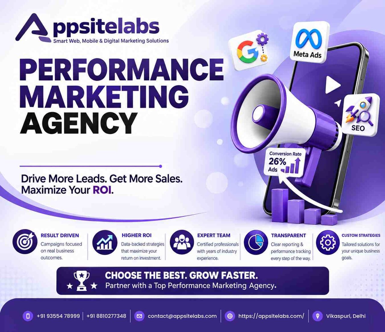 New Delhi, Software Development, Best Performance Marketing Company In Delhi For Business Growth