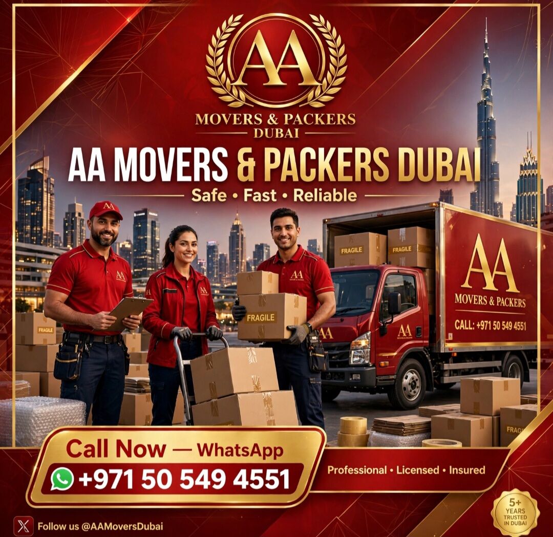Dubai, Relocation, AA Movers & Packers Dubai | Best Villa Movers In Dubai | Safe Fast Reliable