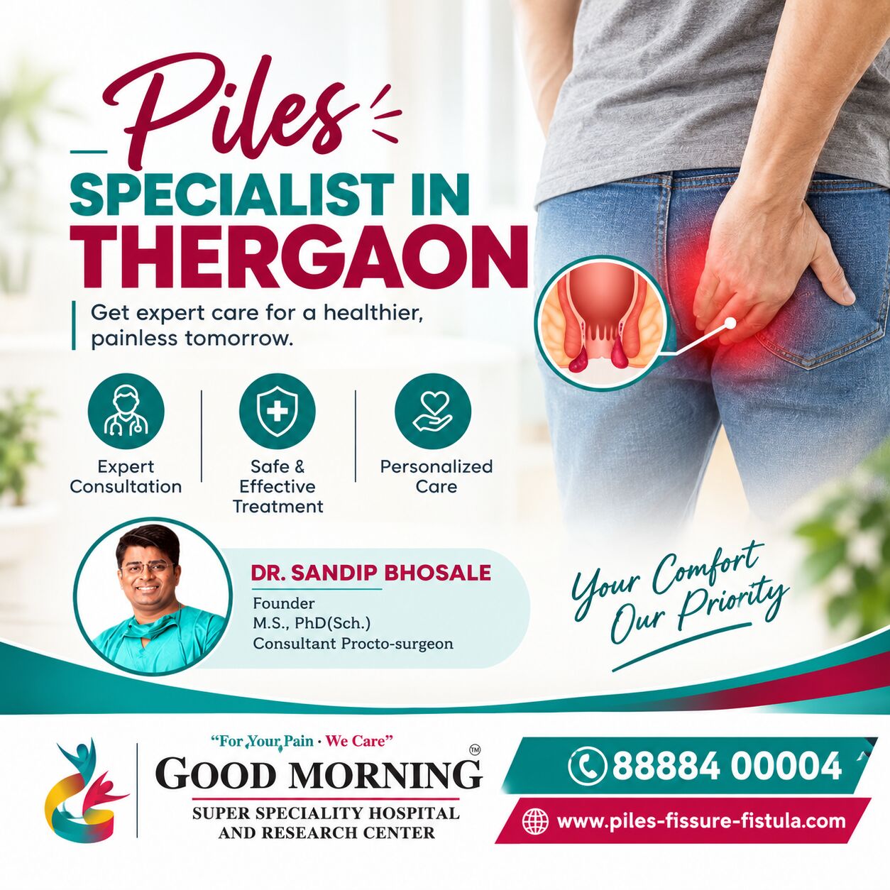 Pune, Medical, Piles Specialist In Thergaon &ndash; Good Morning Super Speciality