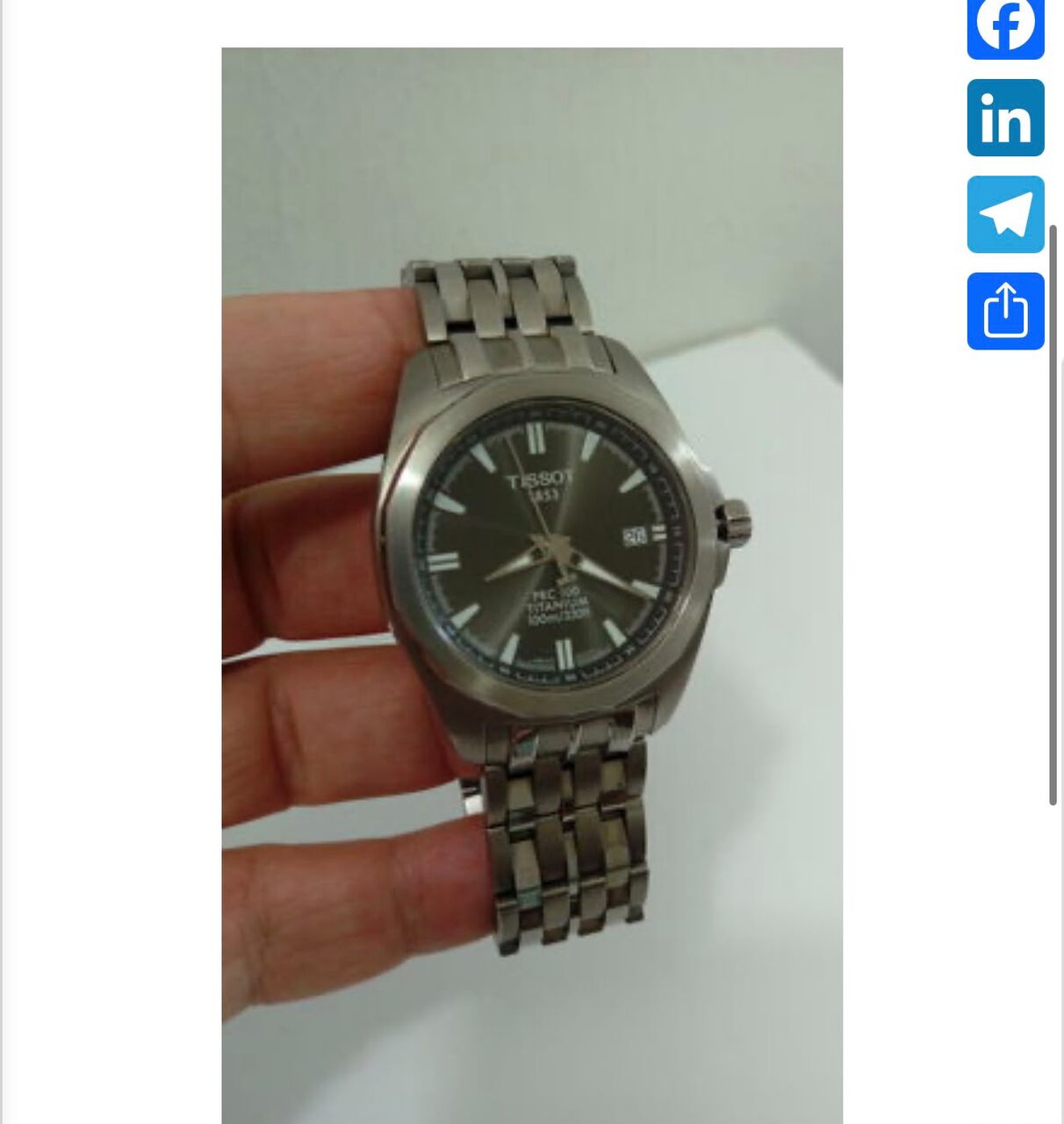 Riyadh, Watches, SAR 1250,  Tissot All Titanium Watch For Men Original Swiss Made