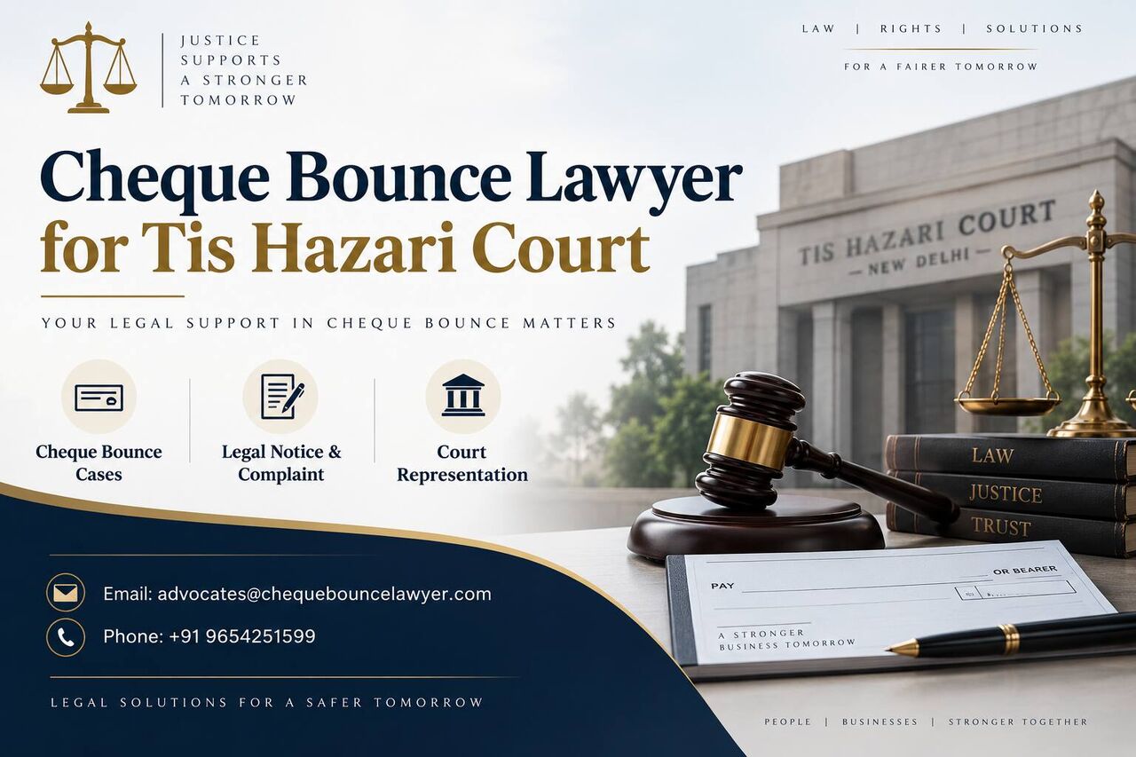 Ghaziabad, Legal, Need A Cheque Bounce Lawyer For Tis Hazari Court For Section 138 Cases?