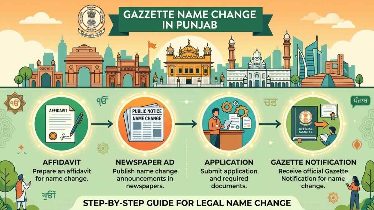 New Delhi, Legal, Apply Online For Gazette Name Change Process In Punjab