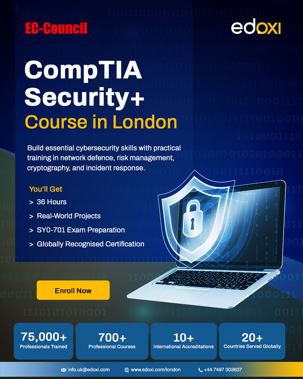 London, Lessons Offered, Learn To Defend Digital Systems &ndash; Security+ Training In London