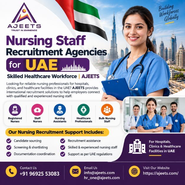 Dubai, Business, Nursing Staff Recruitment Agencies In UAE &ndash; Skilled Healthcare Workforce | AJEETS