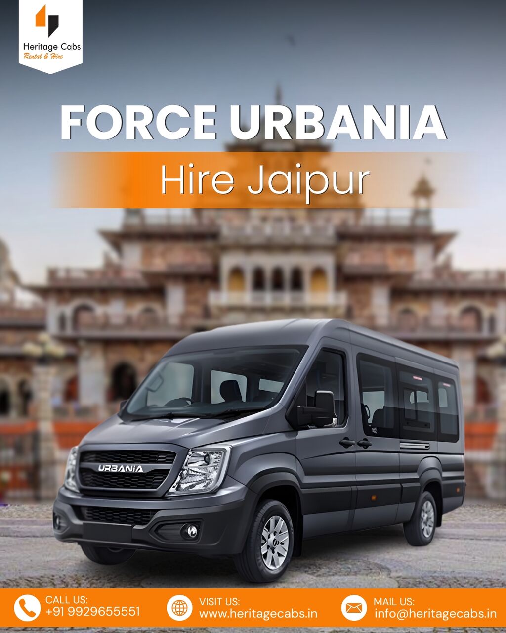 Jaipur, Travel, Force Urbania On Rent In Jaipur For Rajasthan Tours