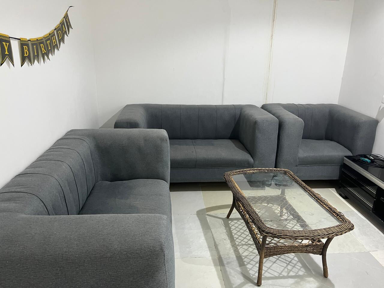 Al Malaz, Furniture, SAR 500,  Sofa Set, 4 Chairs, And Fish Aquarium For Sale