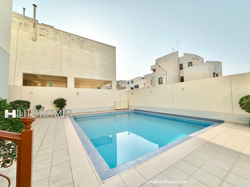 Mishref, Apartments, Flats, Houses & Villas, KWD 1300/month,  4 BR,  Spacious Four Bedroom Floor With Balcony For Rent In Mishref