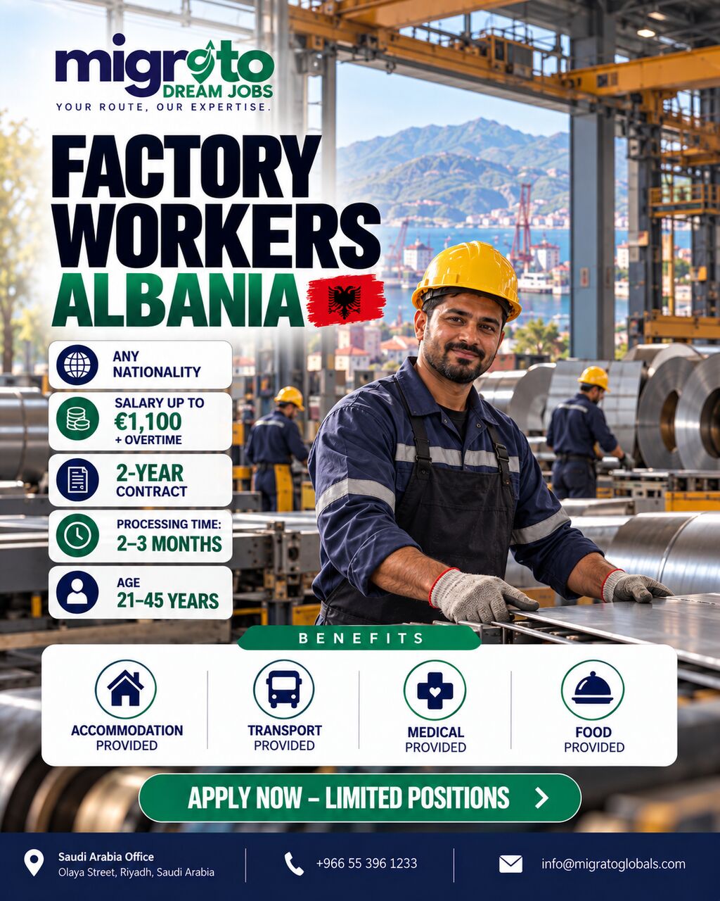 Riyadh, Immigration, Albania In Europe - We Are Recruiting !