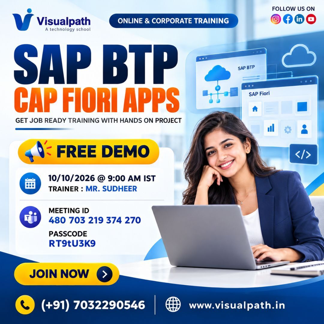Hyderabad, Education, SAP BTP CAP Fiori Free Demo | Build Cloud Apps Live