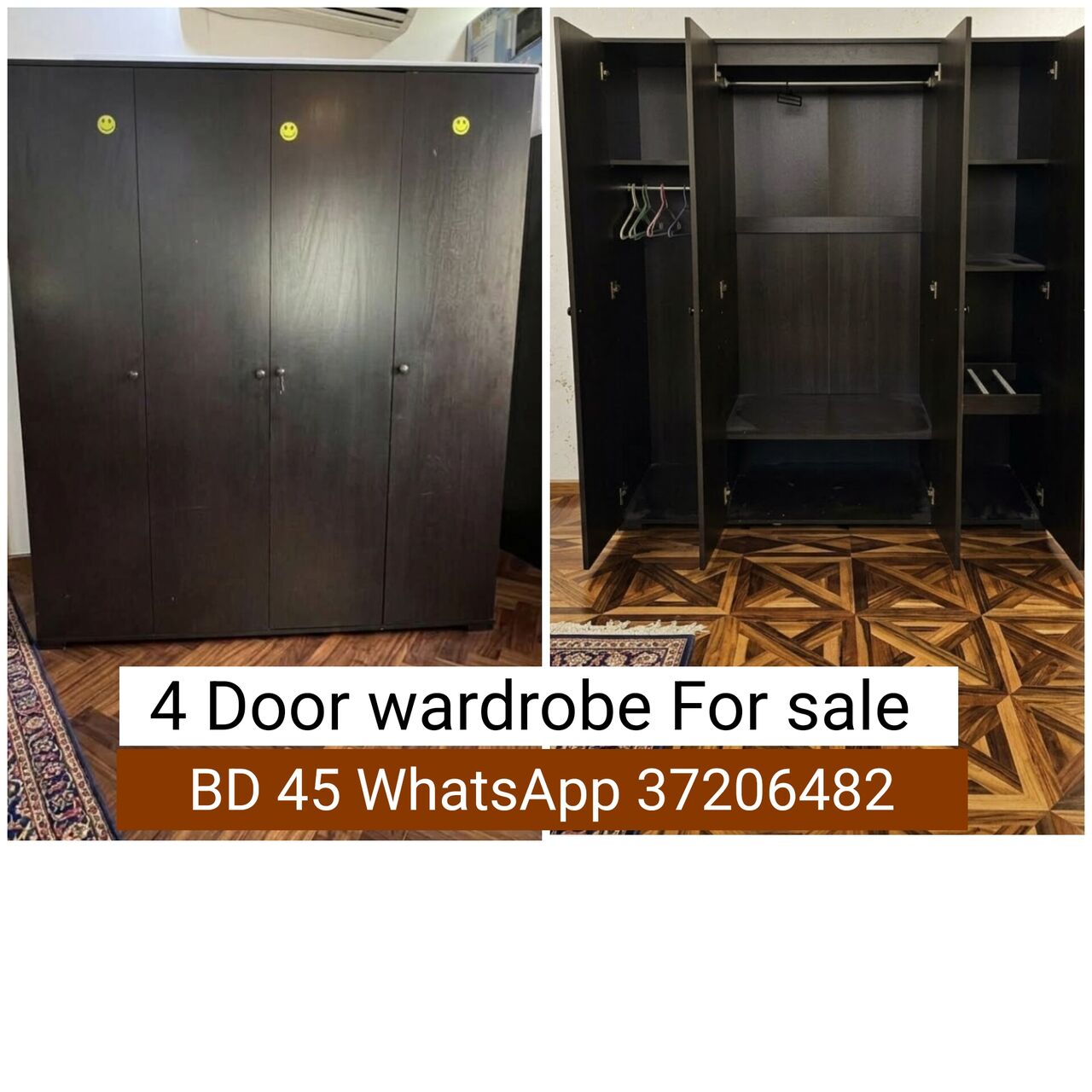 Manama, Furniture, BHD 45,  ✅️ 4 Door Wardrobe For Sale In Good Condition With Delivery
