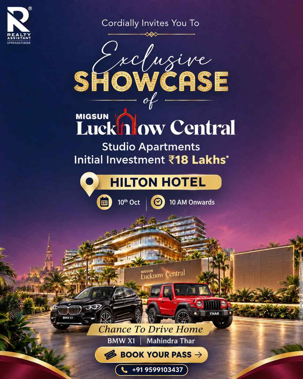 Lucknow, Offices, Migsun Lucknow Central &ndash; Exclusive Real Estate Event | 10th October