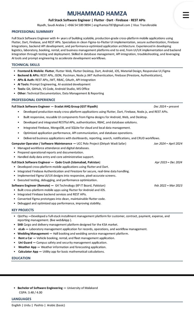 Riyadh, Job Seekers, Full Stack Software Engineer
