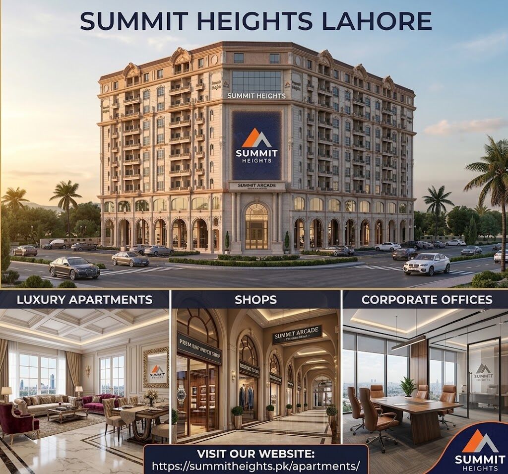 Lahore, Apartments, Flats, Houses & Villas, PKR 2/month,  Studio,  Summit Heights Lahore | Luxury Apartments, Shops & Corporate Offices