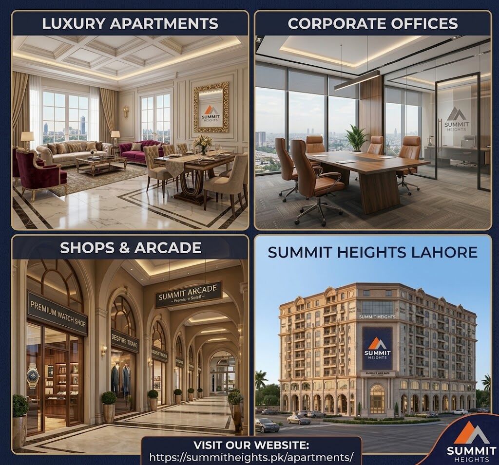 Lahore, Apartments, Flats, Houses & Villas, PKR 2/month,  Studio,  Summit Heights Lahore | Luxury Apartments, Shops & Corporate Offices