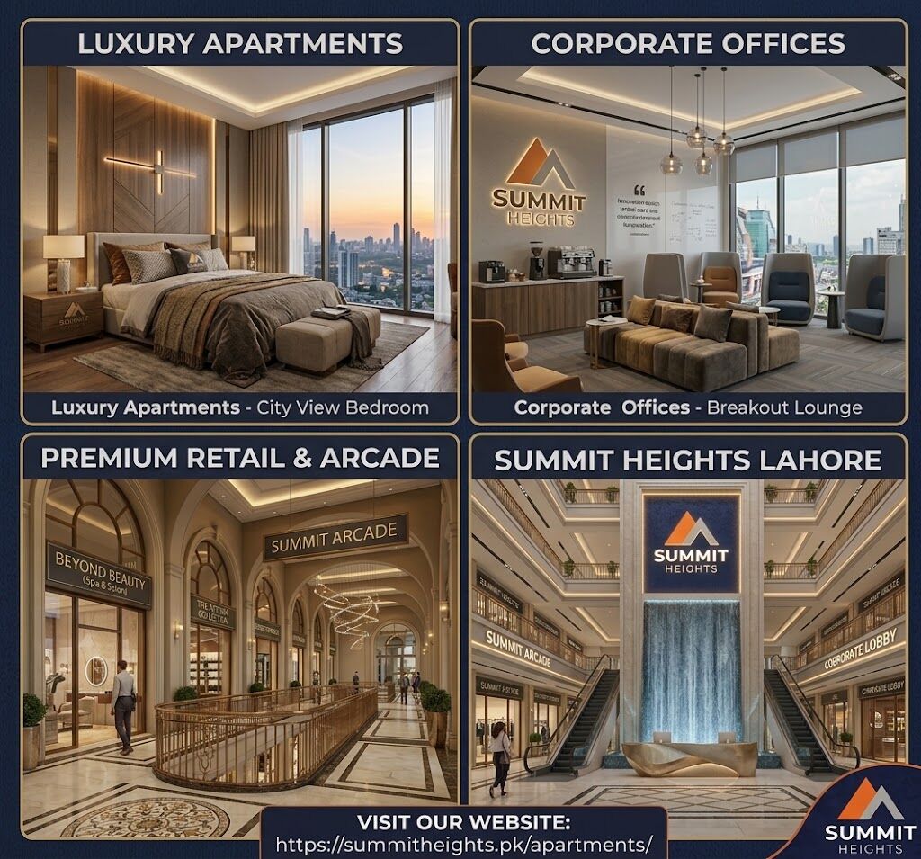 Lahore, Apartments, Flats, Houses & Villas, PKR 2/month,  Studio,  Summit Heights Lahore | Luxury Apartments, Shops & Corporate Offices