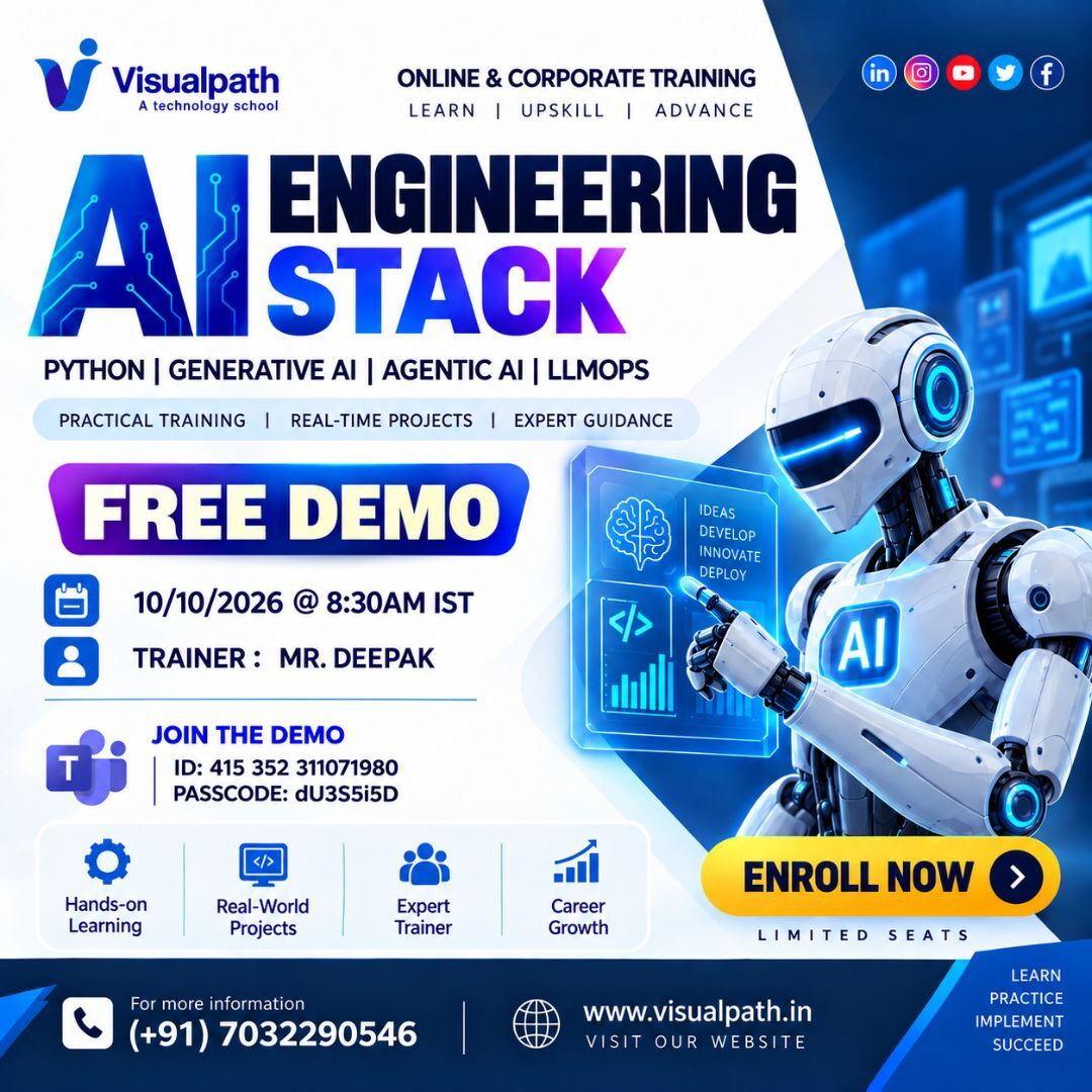 Hyderabad, Education, AI Engineering Stack &ndash; Upcoming Online Free Demo